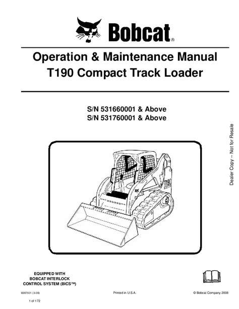 bobcat t190 skid steer parts|bobcat t190 pricing.